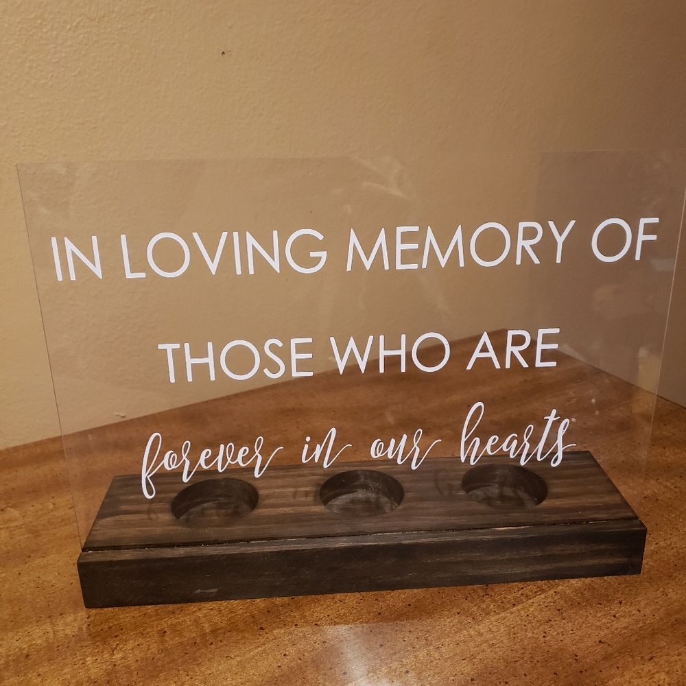Wedding Decor - Memory Table Sign